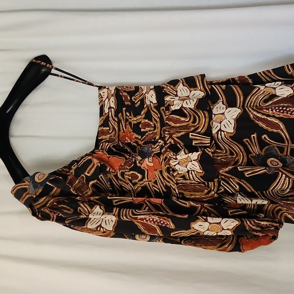 NWT ULLA JOHNSON MARIAM DRESS FLORAL MIDI ONE SHOULDER SILK SZIE  0 - Picture 9 of 16